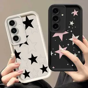 1 Piece Star A15 5G Premium Silicone Protective Cover Casing For Samsung A15 5G Perfect For Fashion Featuring Elegant