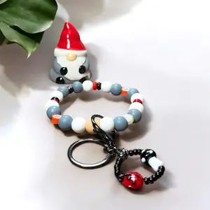 Gnome Themed Silicone Key Chain for Keys and Accessories
