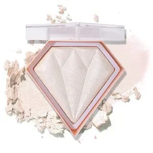 Face White Highlighter Makeup Palette Shimmer Contour Powder Waterproof Long-Lasting, Brightens Face Complexion Contour  Highlighters Blush Powder Makeup Palette - 01 Pearl White