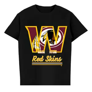 WST Commanders Red Skins Graphic Tee Casual Cotton Men's Shirt - SuperB Champs 2025 Graphic Tee - Football Club Fan Shirt, Cotton, Classic Fit