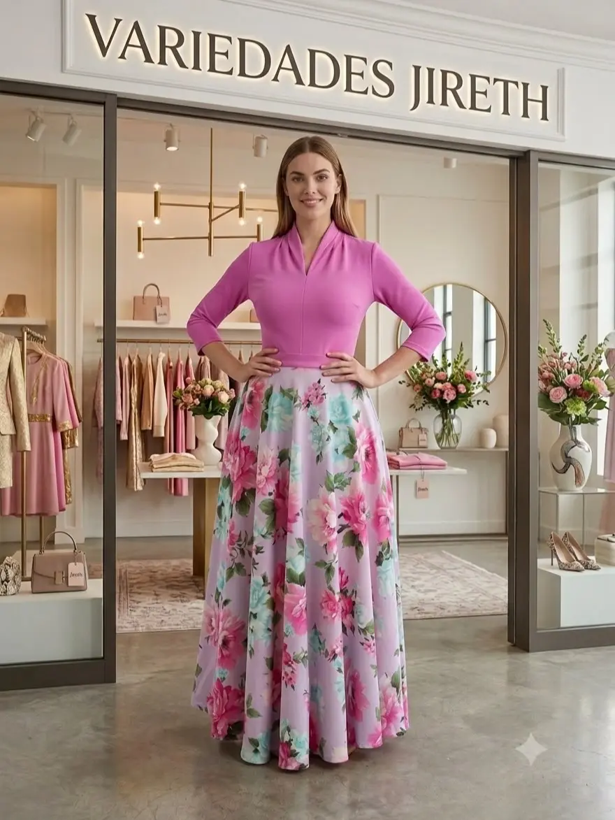 vestido maxi floreado