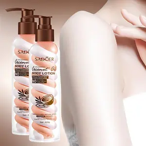 200ML Coconut Cotton Body Lotion with Niacinamide, Moisturizing Hydrating Formula for Smooth Skin and Subtle Fragrance, Ideal Daily Home Care