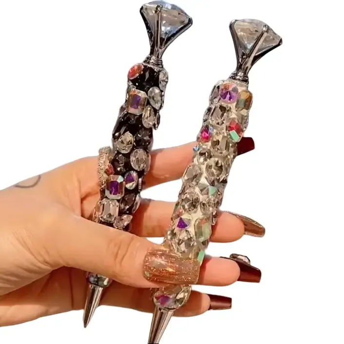 Luxury Diamond Inlaid Glass Crystal Ballpoint Pen