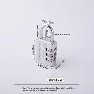 Universal-Access 4-Digit Combination Padlock — Anti-Theft Lock for Gyms, Lockers, Luggage, and Hose Reels