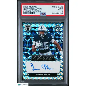 2025 Panini Mosaic Future Scripts Quinton Martin #FSC-QMN PSA 9