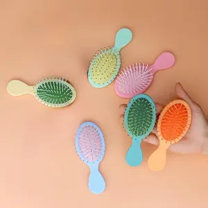 24 Packs Mini Wet Hair Brush, Multicolor Dry and Wet Hair Brush, for Most Hair Types Smoothing with Ease Knots