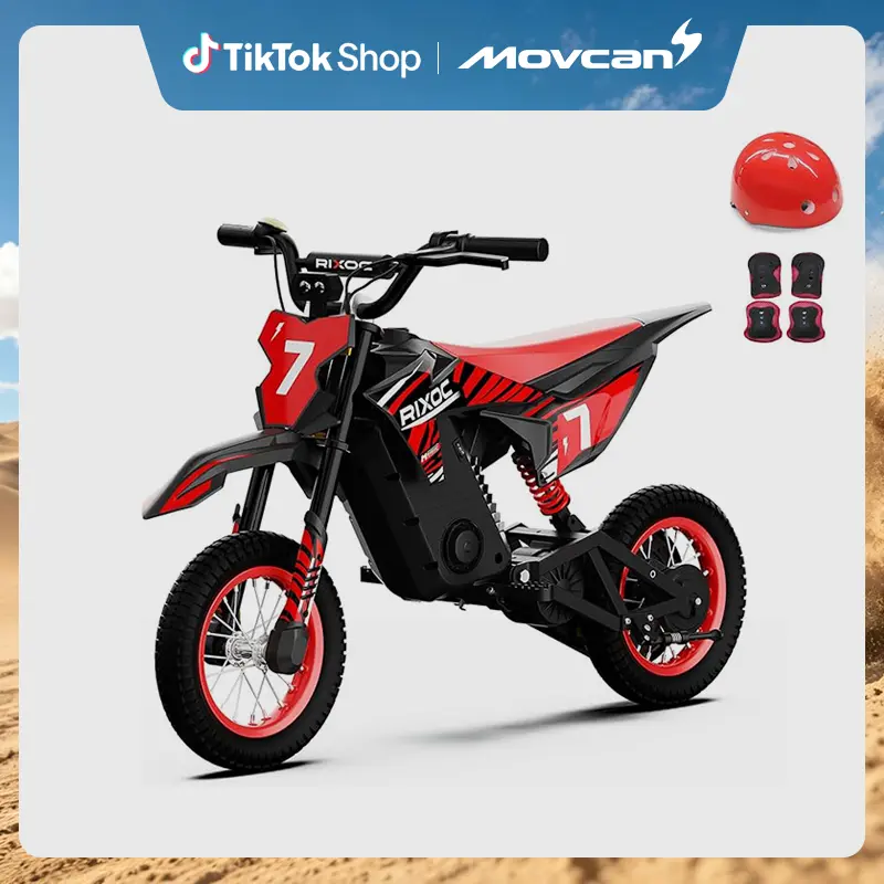 【Best Gift】DK-12 36V Kids Electric Bike, 700W Peak Motorcycle Up to 15.5MPH 14 Mile Long-Range,3-Speed Modes Electric Bike for Kids Ages 3-10