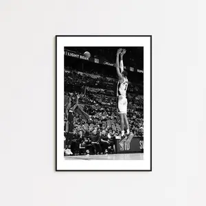 Victor Wembanyama "The Alien" Wemby Black and White Vintage Artistic Photograph Print - Home Decor Artwork for Sports Enthusiasts' Room, Fan Gift