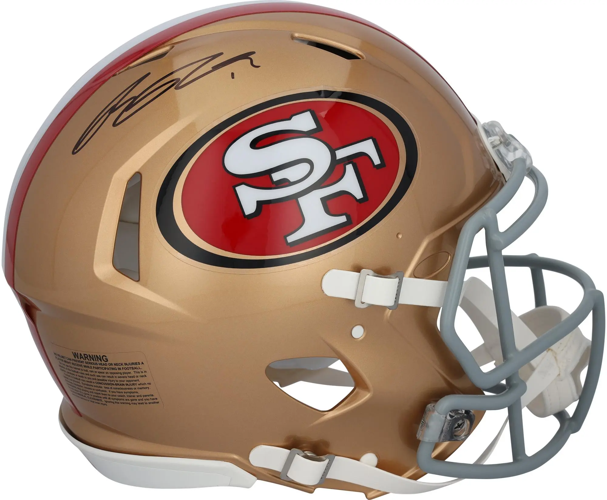 Ricky Pearsall San Francisco 49ers Autographed Riddell Speed Authentic Helmet - Fanatics Authentic Certified