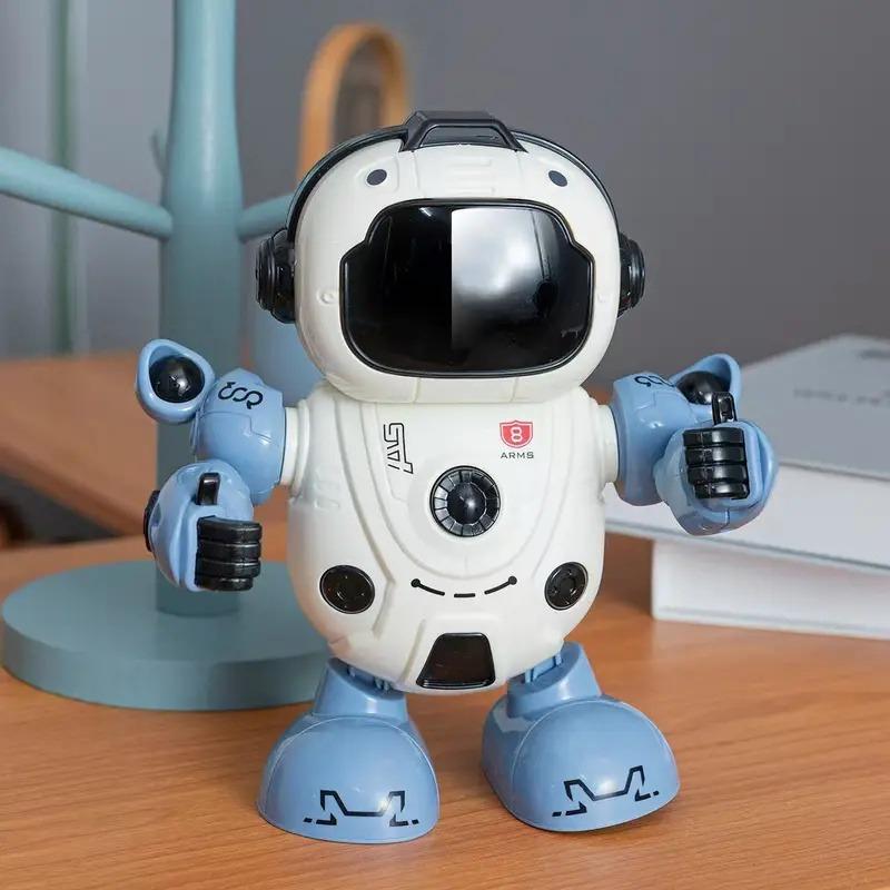 Intelligent dancing robot toy with RGB lights and over 10 dance movements - interactive party robot, learning toy, birthday and Christmas gifts, robot Flor, Halloween robot