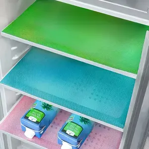 Waterproof Refrigerator Mats Set, Non-Slip & Heavy-Duty PC Liners, Easy-Clean Spillproof Protector for Fridge, Counter, Table, Drawer