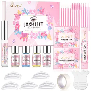 Aliver Lash Lift Kit, Eyelash Extension Kit Long Lasting Wave Lash Curling for Home or Salon Use, Semi-Permanent Curling Eyelash Perm Kit