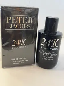 Peter Jacobs 24K LUCKY Homme 3.4 oz Eau de Parfum for Men Regular Edition Sealed Box