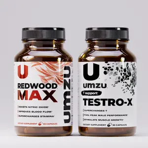UMZU Peak Performance Bundle – Redwood Max & Testro-X, Men’s Testosterone, Blood Flow & Vitality Support