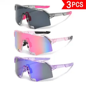 3-Pack Oversized Trendy Sunglasses for Men Women, UV400 Protection HD Coating Colorful Fashion Sun Glasses for Daily Travel Party Outdoor,summervibes