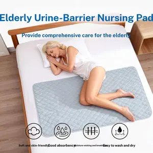 Elderly Bedridden Urinary Incontinence Mattress, Nursing Pad, Multiple Sizes Available, Soft, Skin-Friendly, Washable Adult Diaper Care Pad