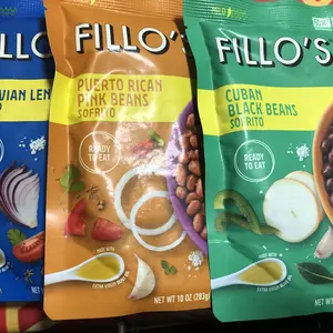 Fillo's Ready to Eat Beans Variety Pack - Black Beans, Lentils, & Pink Beans - Gluten-Free, Preservative-Free, Microwavable Meals, Non-GMO, Vegan, Plant Protein, 10 oz Pk of 6