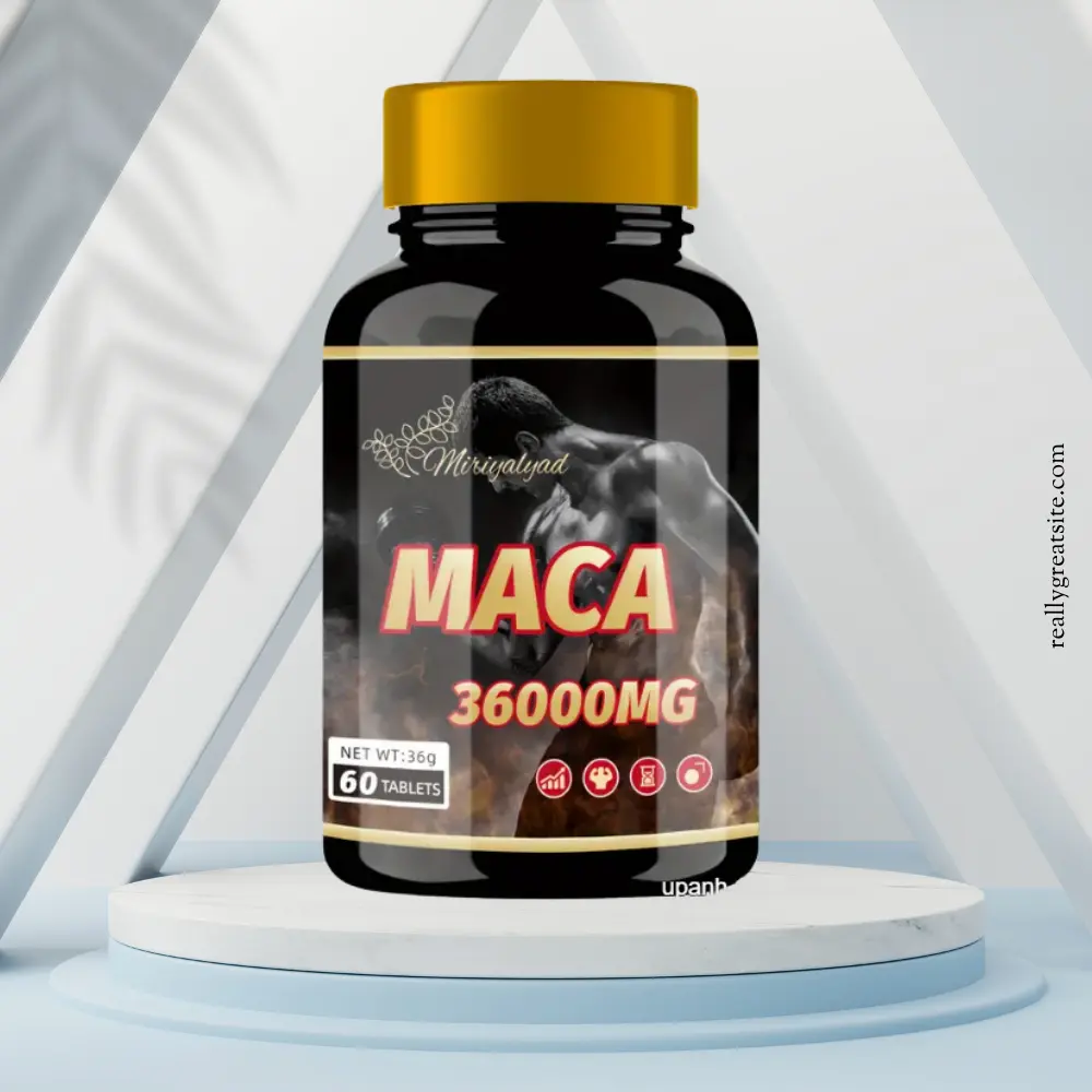 Organic MACA ROOT 36,000MG (60 Tablets) – Natural Energy, Hormone Balance & Stamina Booster – Vegan, Non-GMO