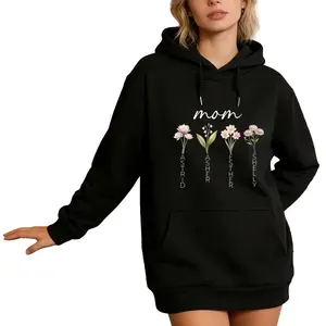 Christmas Gift for Mom – Personalized Hoodie with Kids’ Names, Comfort Colors® Long Sleeve