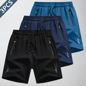 Men'S Fashion Sports Casual Shorts - Breathable, Quick-Dry, Zipper Pockets, Elastic Drawstring, Ideal for Outdoor Activities, Beach, and Casual Attire, Casual Wear|Breathable Fabric|Washabl