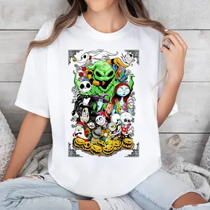 The Nightmare Before Christmas T-Shirt, Charecter halloween T-shirt