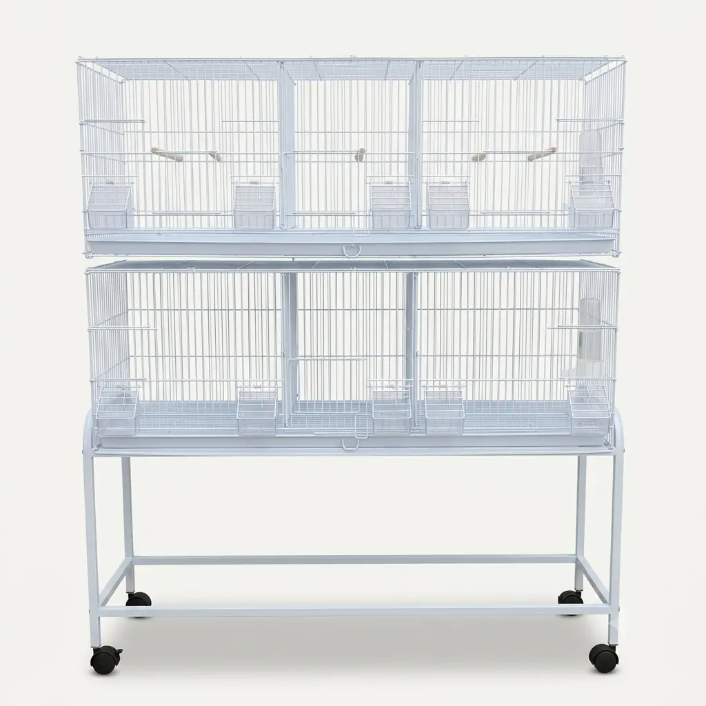 Stackable Bird Breeding Cage - Modular Metal Cage System (Rolling Stand Sold Separately)