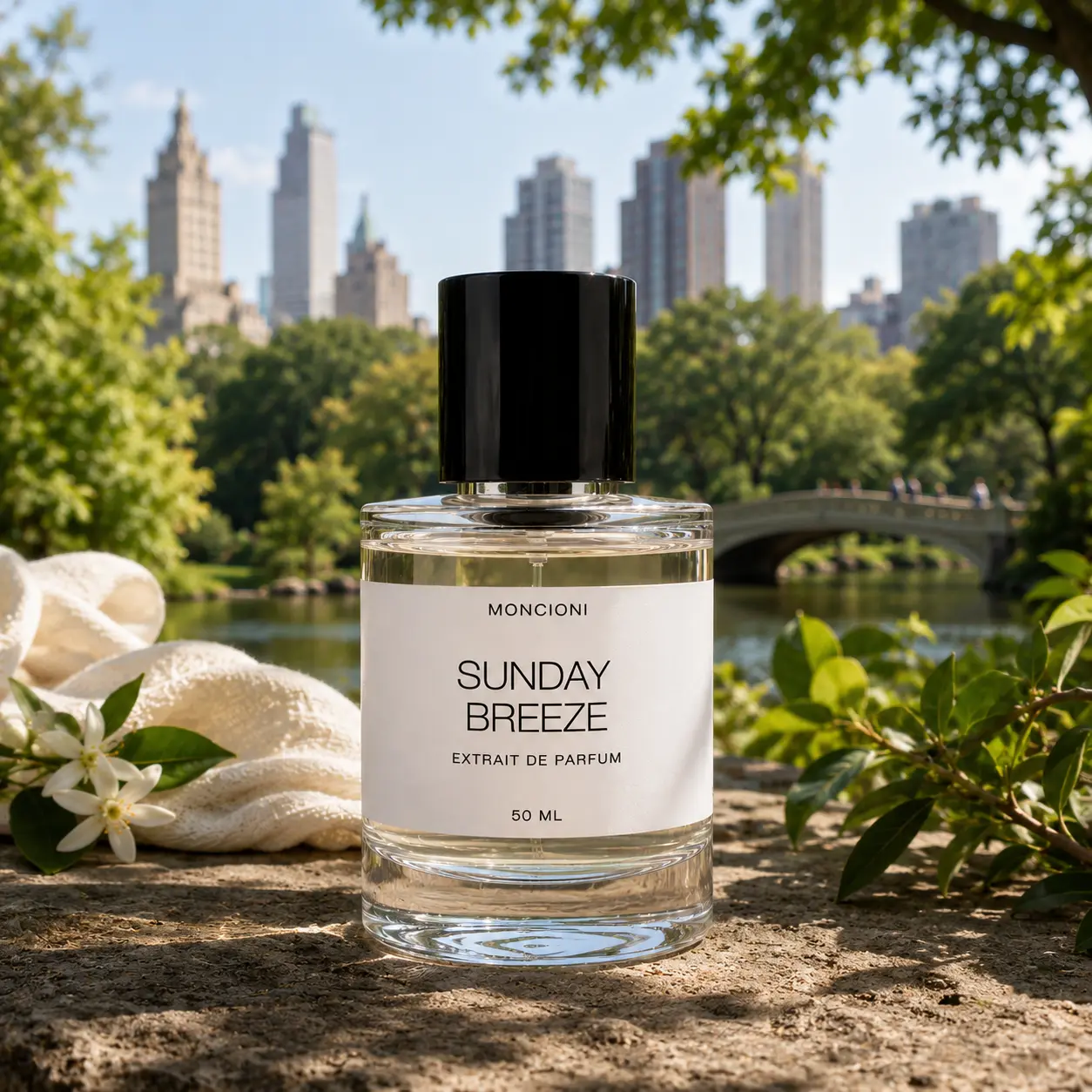 Moncioni Sunday Breeze Extrait de Parfum - Unisex Luxury Fragrance, Citrus-Fruits-Vanilla Notes, Long-Lasting Designer-Inspired Niche Perfume Gift