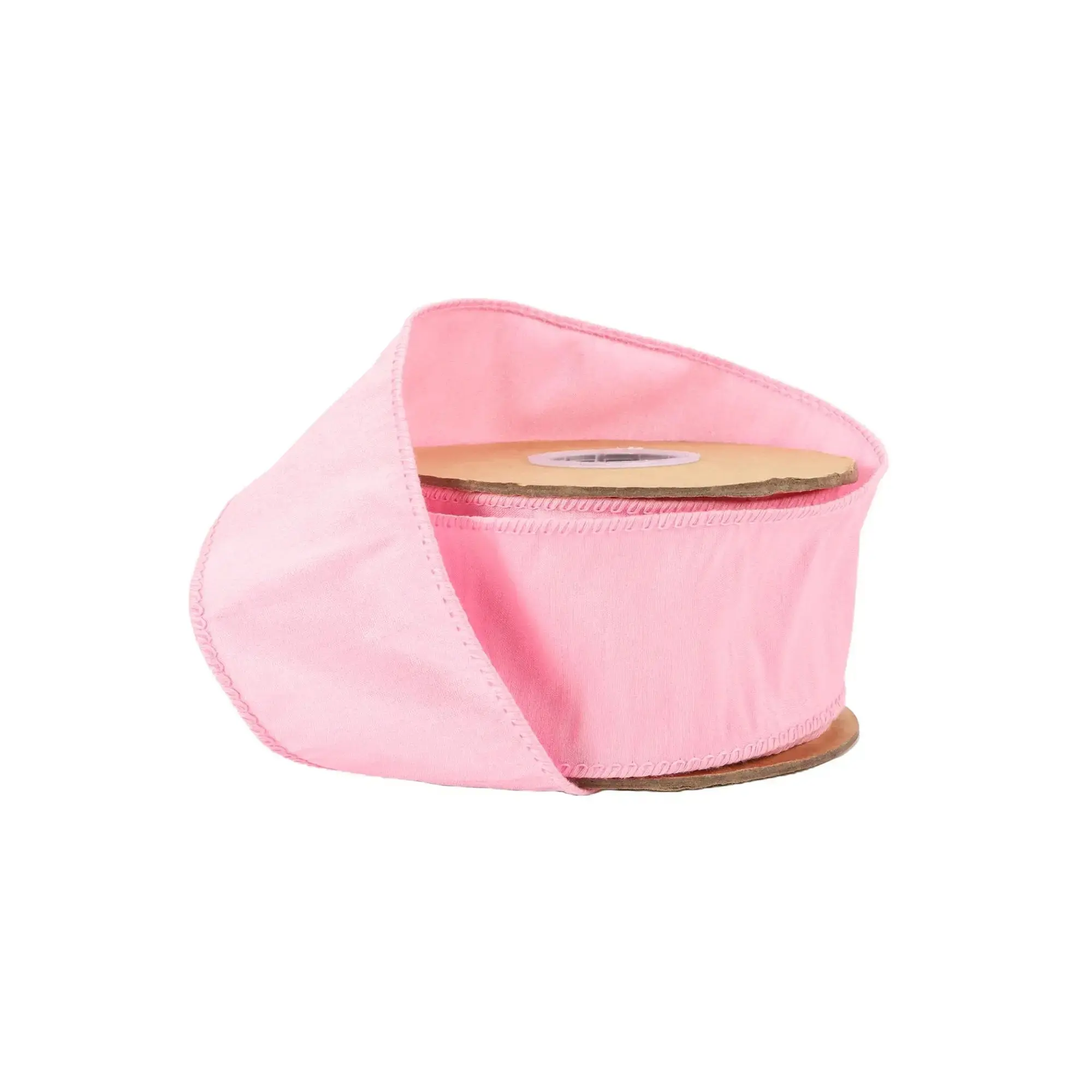 2 1/2" Wired Dupioni Ribbon | 10 Yards | Pink