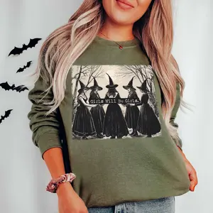 Girls Will Be Girls Witch Shirt, Funny Witch Shirt, Halloween Women Shirt, Witchy Vibes Shirt, Halloween Party Shirt