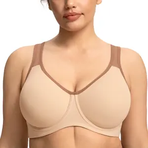 HSIA ComfyArc Hybrid Sports Bra - Activewear, Workout Bra for Plussize Women, Soft Support, Non-Padded, Unlined, Full Coverage, Wide Strap, Outside Underwire, Everyday Womenswear Training Bra Summer Athletic Wear，  #summerwins