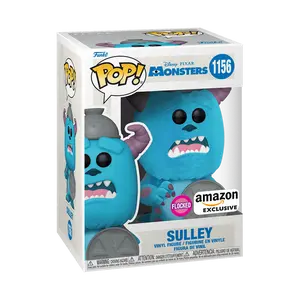 Funko Pop! Pixar - Sulley with Lid (Flocked) #1156 Exclusive (Sticker may vary) Collectible Pop Vinyl Figure