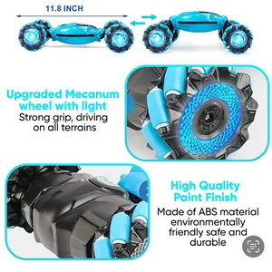 RC Gesture Cars for Boys & Girls - Watch & Remote Control Car with Lights & Music - Sturdy & Durable, Remote Control Car - 360 ° Rotation Car Toys for Birthday, Christmas & Holiday Gift