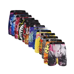 Men's Boxer Briefs 6PCS random Men's  Fashion   Printed Breathable Outfits Men  Shorts half tights full coverage underwear sexy Soft Men's Boxer designer bamboo