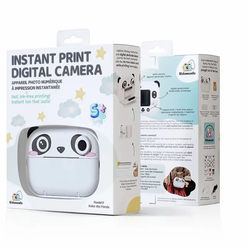 Kidamento - Model P Instant Print Digital Camera - White