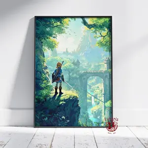 The Legend of Zelda Poster | Breath of the Wild Wall Art | Unframed Print | Gift Game Poster