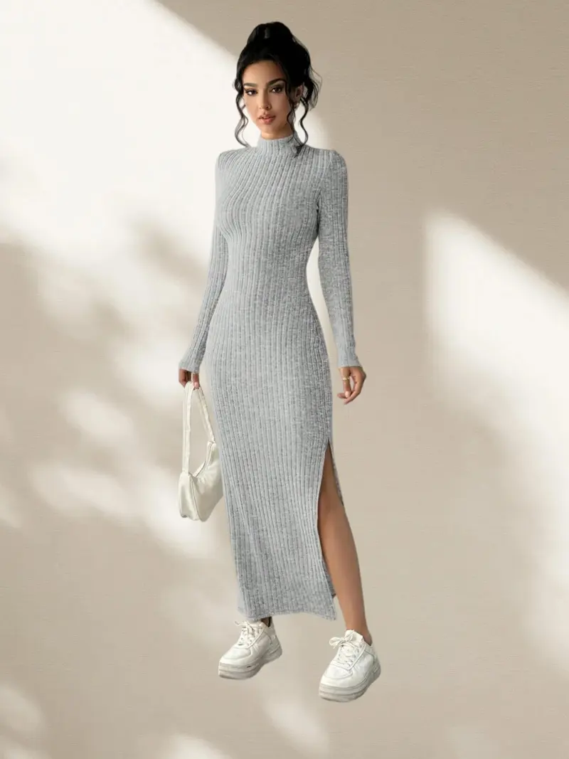Fuzzy sweater dresses - TikTok Shop