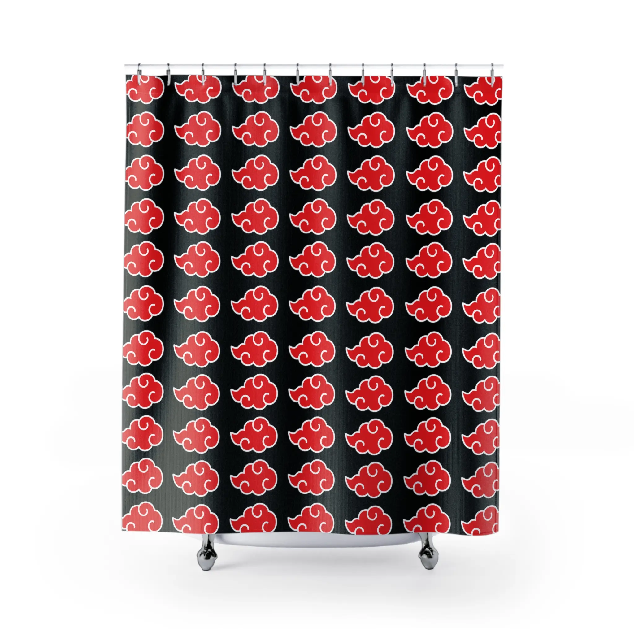 Anime Shower Curtains black