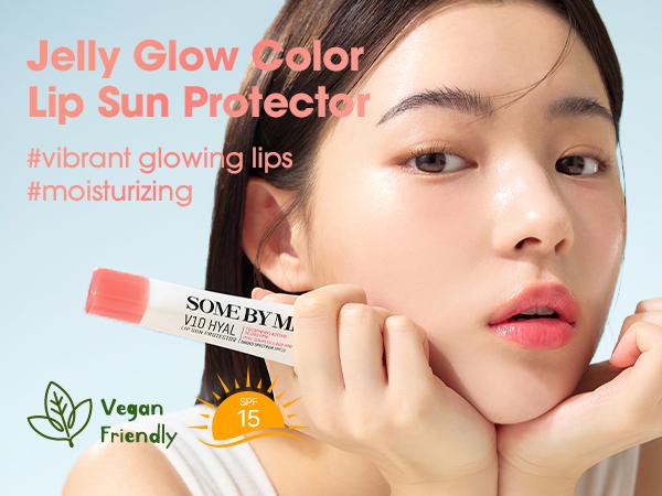 [SOME BY MI] V10 Korean Sun Care Set - SPF 50 Hydrating Korean Sunscreen, No White Cast (Centella, Niacinamide, Vitamins) + Tinted SPF Lip Balm Duo