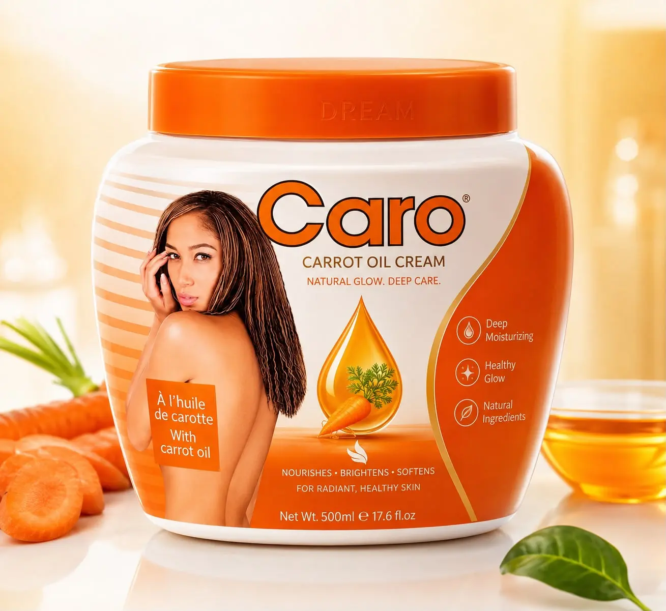 Fafane,Caro Carrot Body Lotion for Cleanser