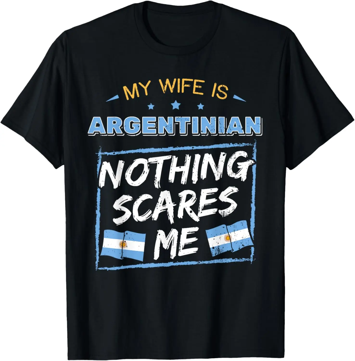 Women's 100% Cotton Casual Everyday Short-Sleeve Vintage Round Neck Graphic Tshirt - Argentinian Heritage Roots Flag Pride Clothes for Wives