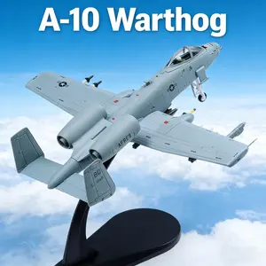1/100 Scale A-10 Thunderbolt II (Warthog) Attack Pre-Build Diecast Metal Aircraft Model Kits VX-23 Replica Military Plane for Display Collection or Gift