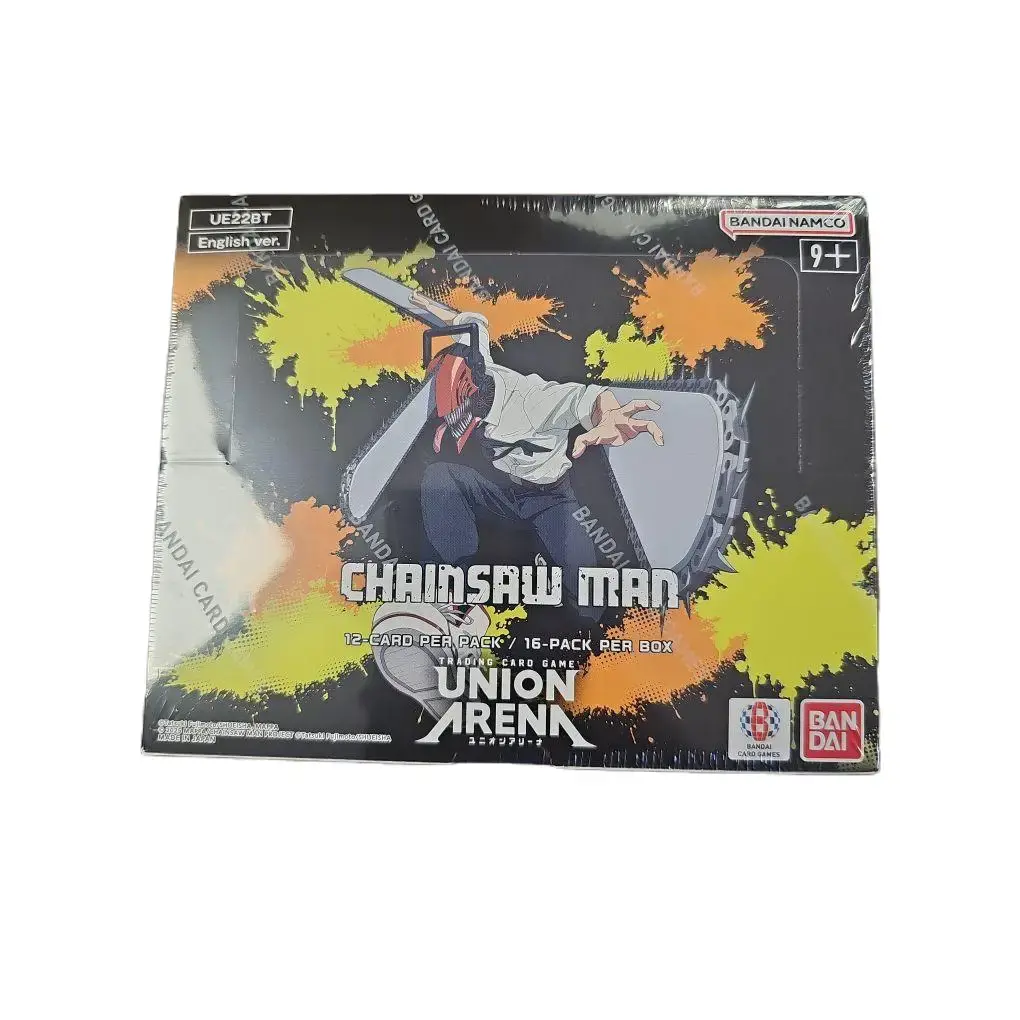 Chainsaw Man Union Arena Booster Box 16 Packs Per Box 12 Cards Per Pack Factory Sealed Collectible Trading Cards