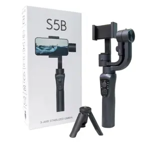 S5B gimbal phone stabilizer, 3-Axis Phone Gimbal for Android and iPhone 15,14,13,12 PRO, Stabilizer for Video Recording with Face/Object Tracking, 600 °Auto Rotation Accessories Compact Selfie Smartphone Game Cellphone Mobile