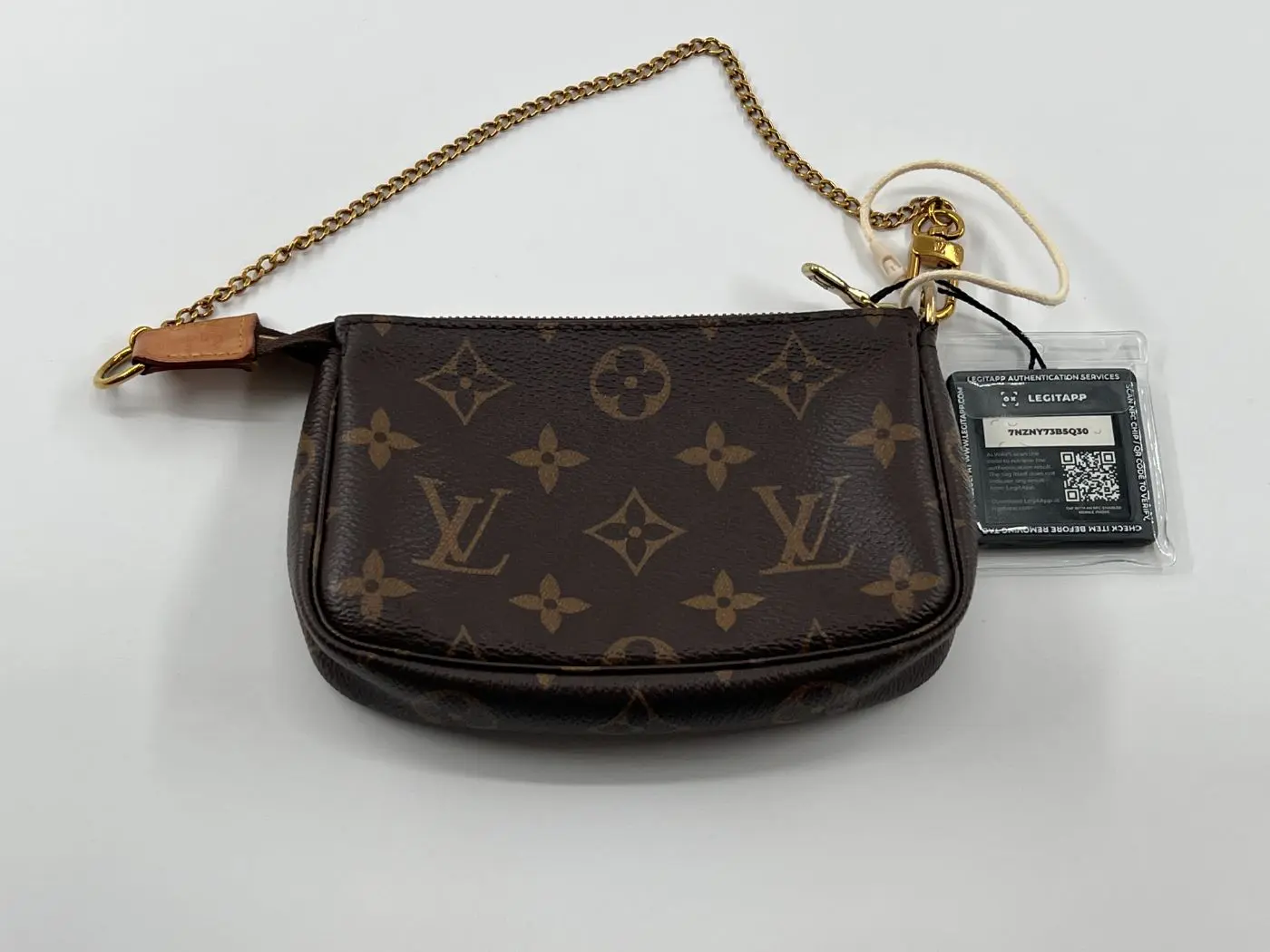 Pre-owned Louis Vuitton canvas Shoulder bags Mini Pochette Accessoires Monogram Chain Pouch #1630457895646318