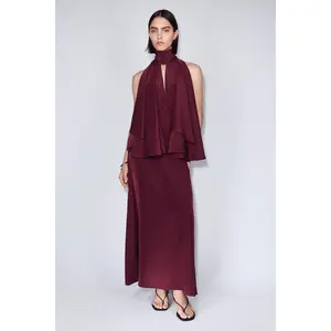 H&M Cape-sleeved kaftan dress