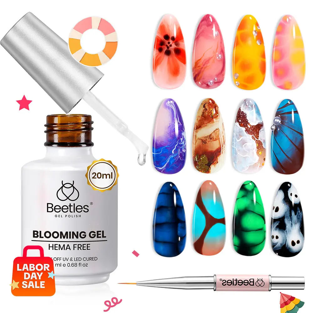 Beetles Hema Free Blooming Gel Polish Large Capacity Clear UV LED Blossom for Nail Art and Manicure with Marble Natural Stone Effect Cosmetic Cutics #TikTokShopBacktoSchool Beetles Hema Free Blooming Gel Polish Large Capacity Clear UV LED Blossom for Nail Art and Manicure with Marble Natural Stone Effect Cosmetic Cutics #TikTokShopBacktoSchool