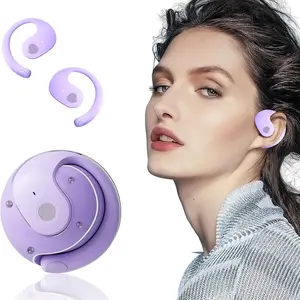 Open-ear Design Wireless Headphone, Bluetooth-compatible Earphone with Microphone & Ear Hook, Sports Earbuds for Android/iOS, Audio, USB Charging Headset, Lightweight Wireless Earbuds