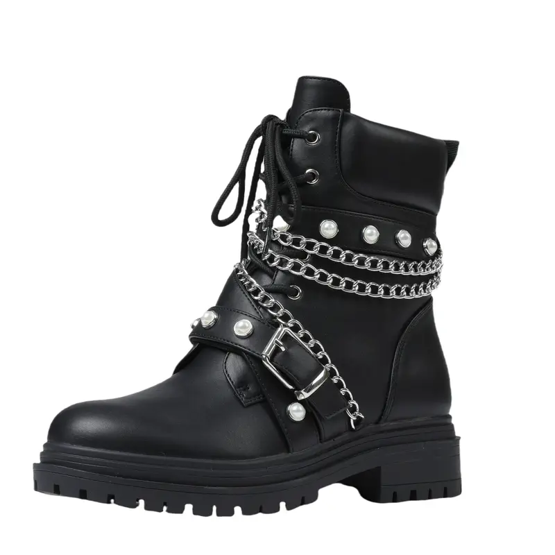 Burberry Black Leather Moto Combat Lace Up Military Boots Sneakers Shoes Sz 40 7 Burberry | Shoes | Burberry Leather Moto Combat Lace Up  main image 3