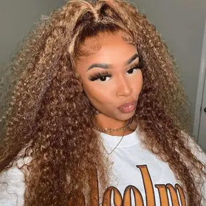 OQ Hair 360 Highlight Water Wave Wear Go Wigs Glueless 360 Lace Frontal Human Hair Wigs Flexible Fit Drawstring Wigs Bleached Tiny Knots Preplucked Hairline Invisi Fit Straps Wear Go Glueless Wigs