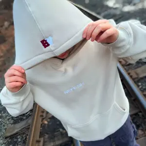 Nefesh Oversized Unisex Hoodie - White, Hooded Design, Casual Style, Ideal for Sweatshirts and Tops